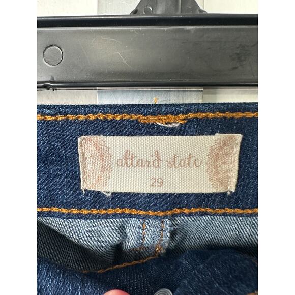 Altard State Jeans Women 29 Flare Striped Denim High Rise 70s Retro Fashion B14 - Picture 3 of 8